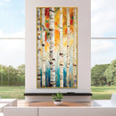 Vibrant Timber Stripes Canvas