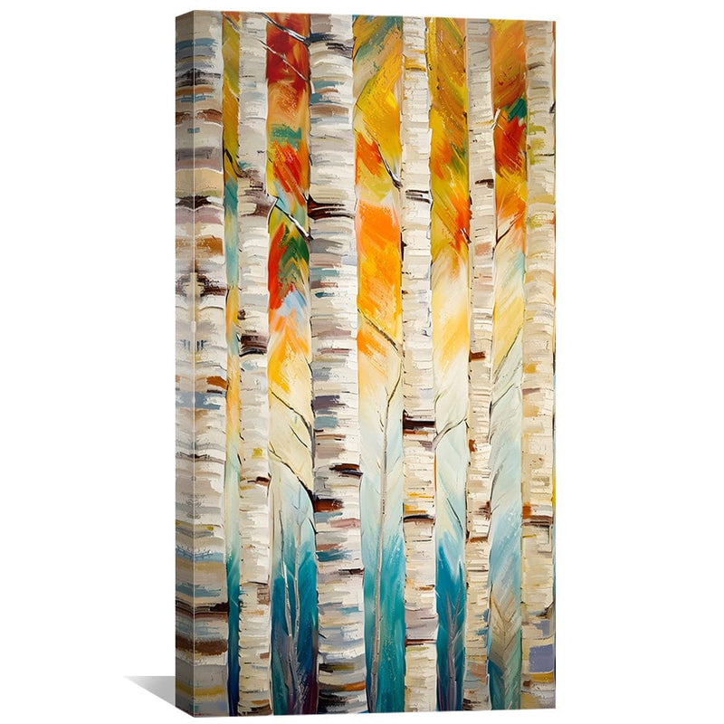 Vibrant Timber Stripes Canvas