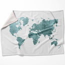 Vibrant World Map A Blanket