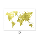 Vibrant World Map Canvas