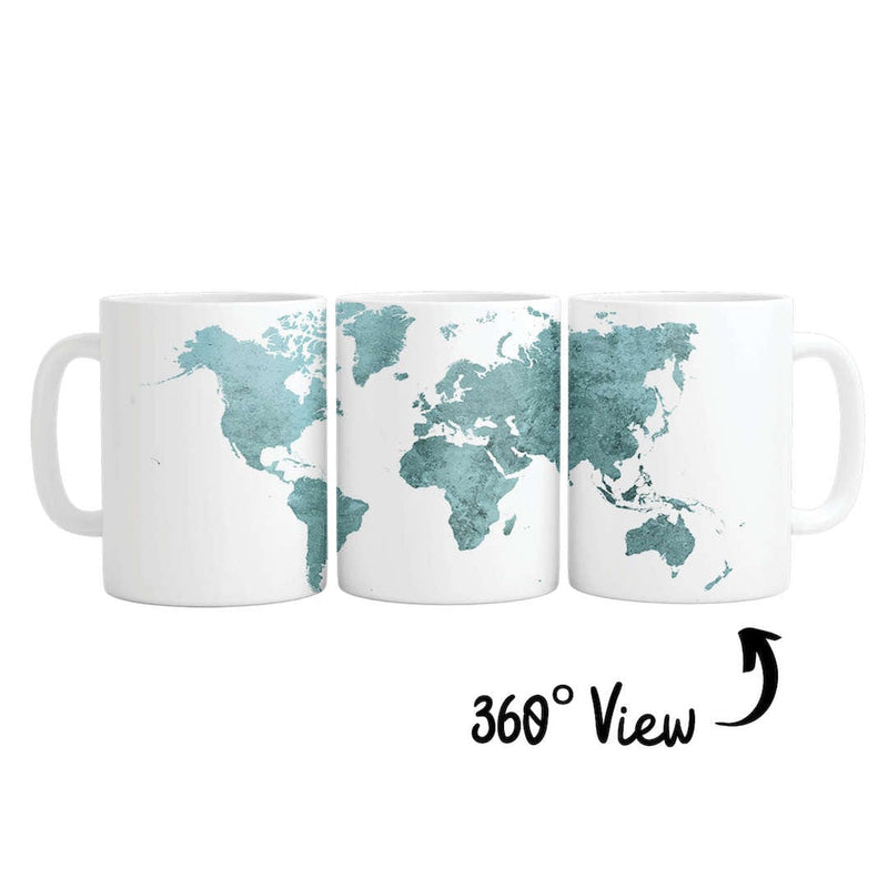 Vibrant World Map Mug