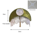 GobekUsa Crescent Moon Lampshade with Tassels - Victorian Style Medieval Desk Light Cover