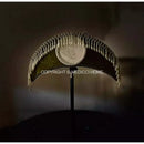 GobekUsa Crescent Moon Lampshade with Tassels - Victorian Style Medieval Desk Light Cover