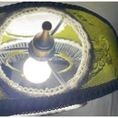 GobekUsa Crescent Moon Lampshade with Tassels - Victorian Style Medieval Desk Light Cover