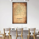 Vienna Vintage Map Canvas