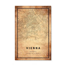 Vienna Vintage Map Canvas