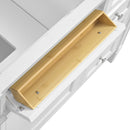 James Martin Brittany 84" Double Bathroom Vanity, Bright White