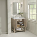 James Martin Breckenridge 30" Single Bathroom Vanity, Whitewashed Oak
