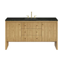 James Martin Hudson 60" Single Bathroom Vanity, Light Natural Oak