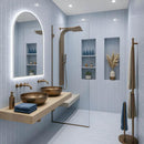 Vinca Crackled Subway Ceramic Tiles 2x6