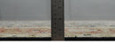 Vintage Hand Knotted Traditional Black, Rust and Beige Antique Textured Low Pile Distressed Wool Rug