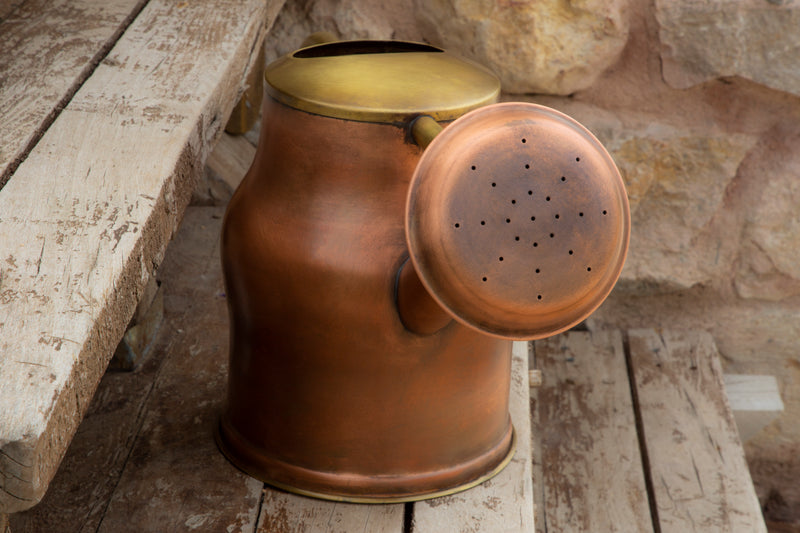 Vintage Aesthetic Brass Watering Can