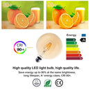 GobekUsa G125 LED Filament Bulb 4W E27 Warm 2200K Dimmable Globe, Equivalent to 40/60W