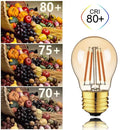 Vintage amber glass led filament bulb dining room 10 pack dimmable by Decorbites