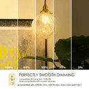 Vintage amber glass led filament bulb dining room 10 pack dimmable by Decorbites