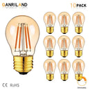 Vintage amber glass led filament bulb dining room 10 pack dimmable by Decorbites