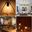 Vintage amber glass led filament bulb dining room 10 pack dimmable by Decorbites