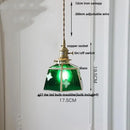 GobekUsa Gray Glass LED Pendant Light Fixture with Adjustable Hang Lamp
