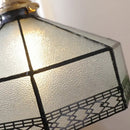 GobekUsa Gray Glass LED Pendant Light Fixture with Adjustable Hang Lamp