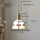 GobekUsa Gray Glass LED Pendant Light Fixture with Adjustable Hang Lamp