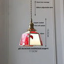 GobekUsa Gray Glass LED Pendant Light Fixture with Adjustable Hang Lamp