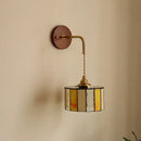 GobekUsa Adjustable LED Wall Lamp Sconce Copper Wood Glass Stair Light