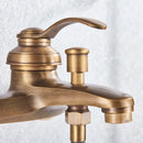 GobekUsa Brass Shower Faucet Mixer Tap Set with Hand Shower - Wall Mount Black