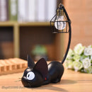 Vintage black cartoon cat led night light bedroom desk lamp by Decorbites