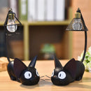 Vintage black cartoon cat led night light bedroom desk lamp by Decorbites