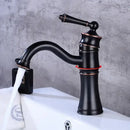 GobekUsa Black Brass Basin Faucet High Arch Single Handle Deck Mounted Mixer