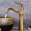 GobekUsa Black Brass Basin Faucet High Arch Single Handle Deck Mounted Mixer
