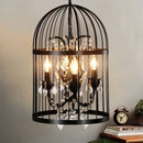 GobekUsa Crystal Bird Cage Chandelier: Elegant Ceiling Light for Home, Restaurant, and Bar