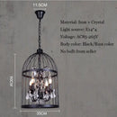 GobekUsa Crystal Bird Cage Chandelier: Elegant Ceiling Light for Home, Restaurant, and Bar
