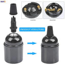 Vintage black e27 socket bulb holder – kitchen lamp holder by Decorbites