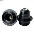 Vintage black e27 socket bulb holder – kitchen lamp holder by Decorbites