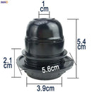 Vintage black e27 socket bulb holder – kitchen lamp holder by Decorbites