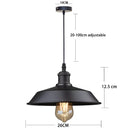 Vintage black farmhouse pendant light for kitchen island by Decorbites