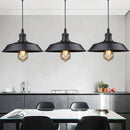 Vintage black farmhouse pendant light for kitchen island by Decorbites