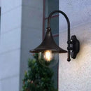 GobekUsa Black Outdoor Wall Lamp for Country Garden Villa Aisle Balcony Lighting