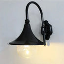 GobekUsa Black Outdoor Wall Lamp for Country Garden Villa Aisle Balcony Lighting