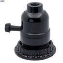 Vintage black plastic e27 socket lamp holder bedroom switch base by Decorbites