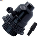 Vintage black plastic e27 socket lamp holder bedroom switch base by Decorbites