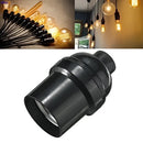 Vintage black plastic e27 socket lamp holder bedroom switch base by Decorbites