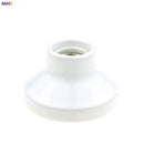 Vintage black & white ceramic lamp holder base bedroom socket by Decorbites