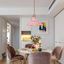GobekUsa Blue Iron Art LED Pendant Light, Nordic Modern Style for Home and Commercial Spaces