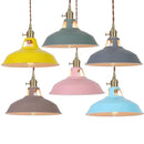 GobekUsa Blue Iron Art LED Pendant Light, Nordic Modern Style for Home and Commercial Spaces