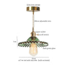 GobekUsa Brass Amber Glass LED Pendant Light for Restaurant Bedside Kitchen Loft Bar