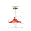 GobekUsa Brass Amber Glass LED Pendant Light for Restaurant Bedside Kitchen Loft Bar