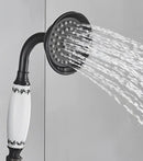 Vintage brass and bronze hand shower head faucet set – bathroom by Decorbites