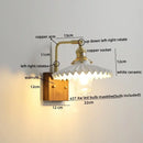 GobekUsa Ceramic LED Wall Lights with Pull Chain Switch, Nordic Bedside Lamp for Home Decor